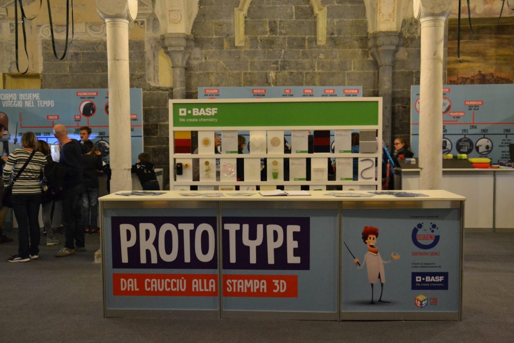 L'allestimento di Prototype al Festival della Scienza di Genova