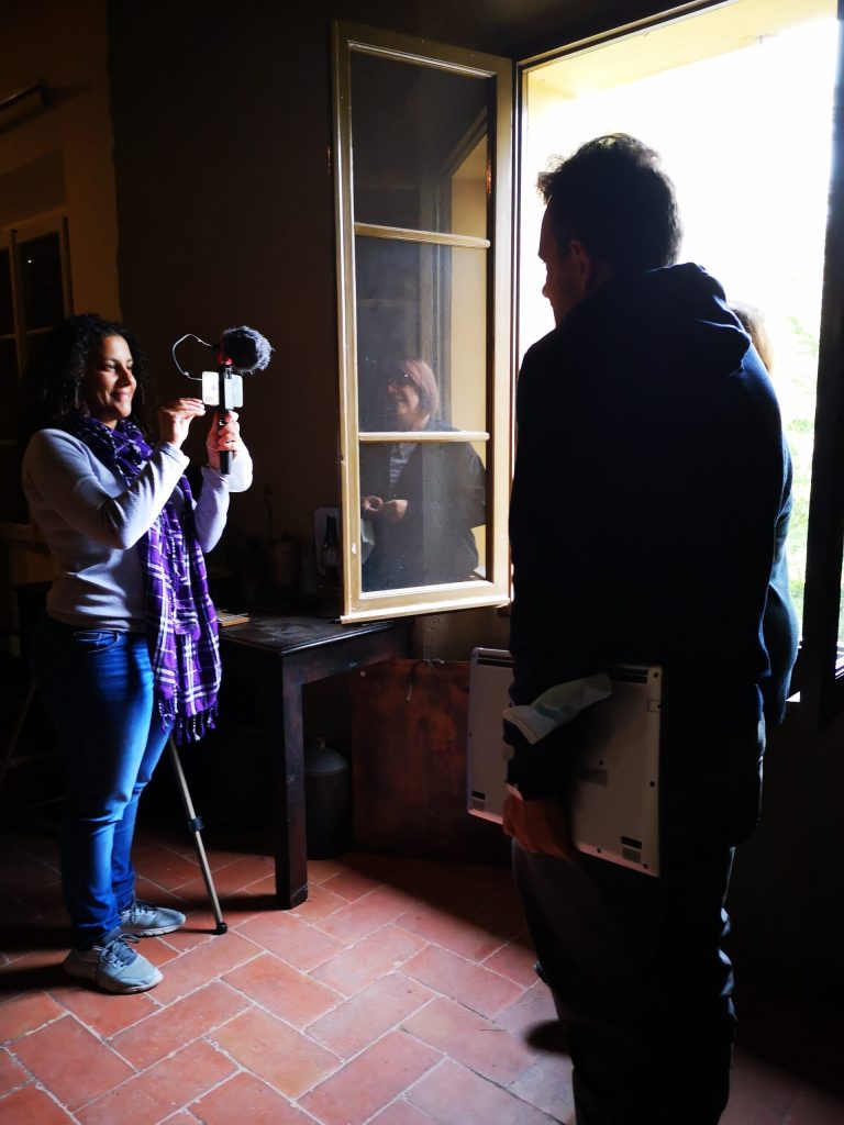 Nello studio di Guglielmo Marconi con la direttrice del museo Barbara Valotti